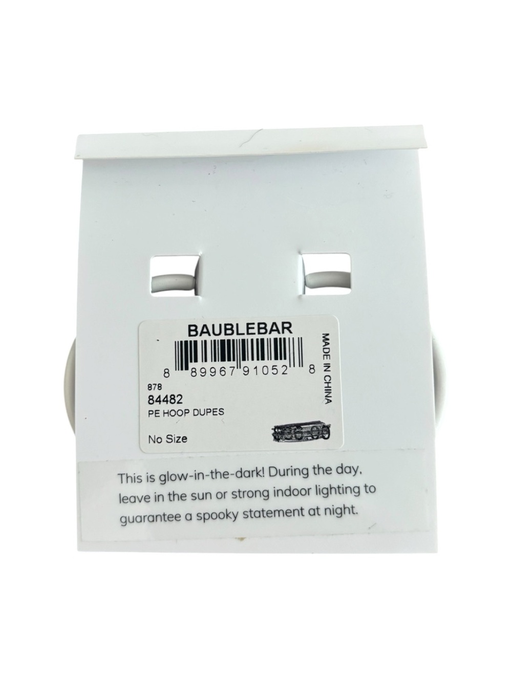 BaubleBar Glow in the Dark Hoops - 1 Pair - Picture 3 of 5